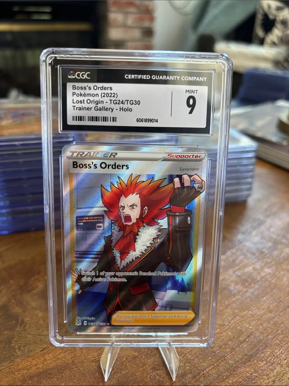 CGC 9 Boss’s Orders Full Art Holo Pokemon Lost Origins Trainer Gallery TG24/TG30